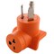 Ac Works Plug Adapter, 6-20R, 10-30P, 6-20P, 10-30P, 0 ft., Orange AD1030620 - alternate 1